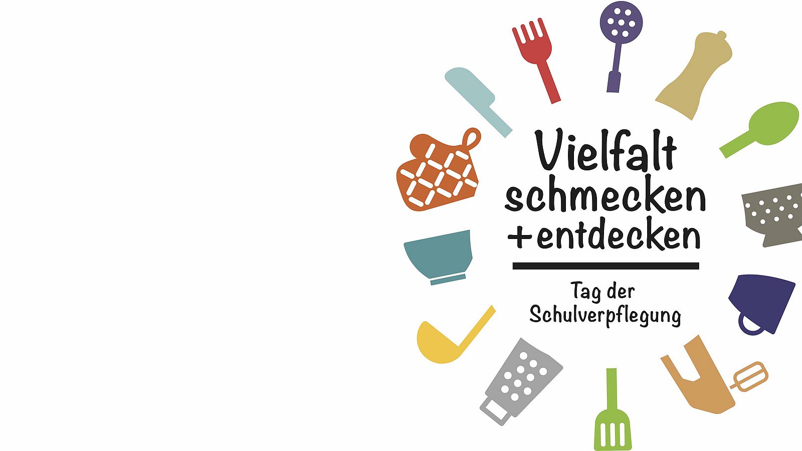 Logo Tag der Schulverpflegung "Vielfalt schmecken und entdecken/Tag der Schulverpflegung"