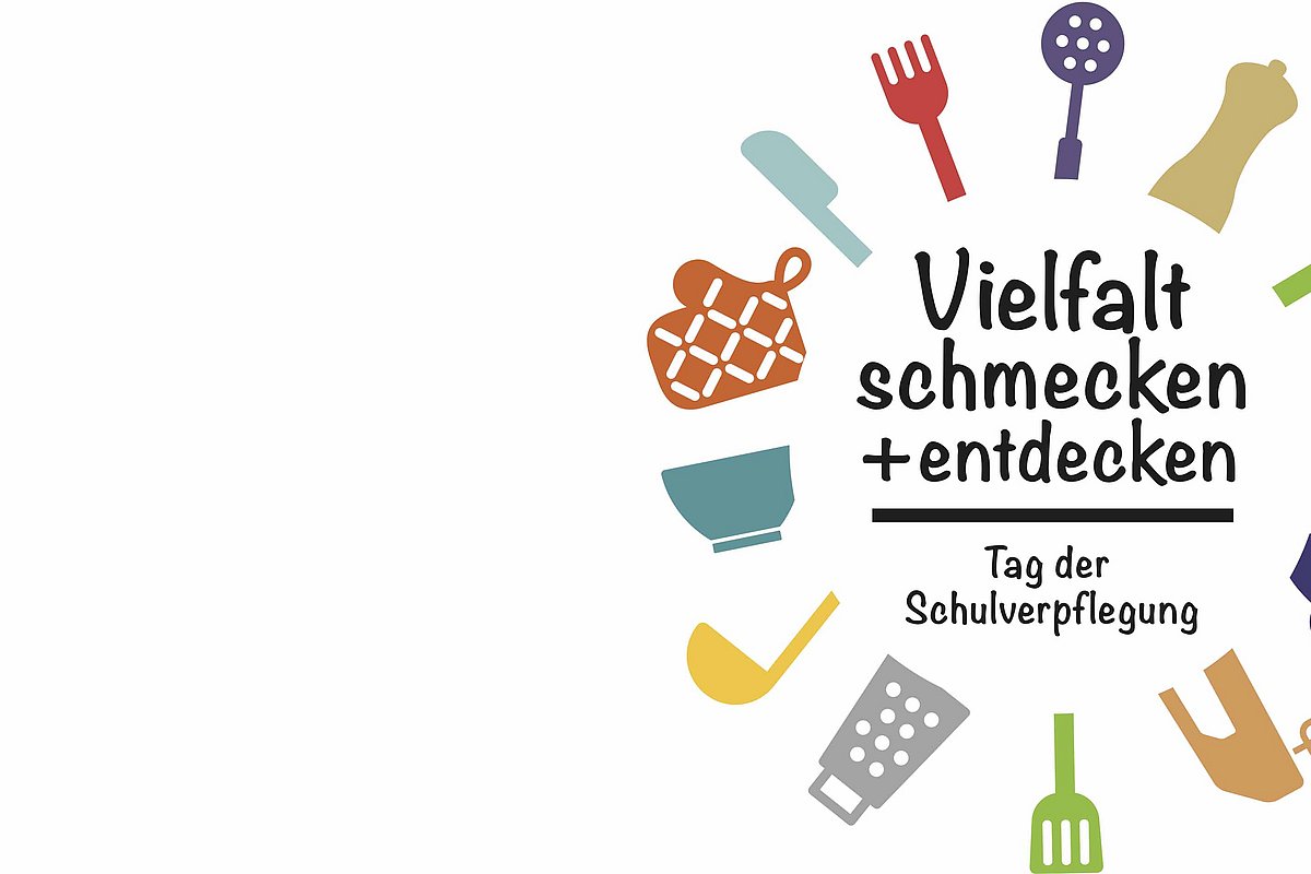 Logo Tag der Schulverpflegung "Vielfalt schmecken und entdecken/Tag der Schulverpflegung"