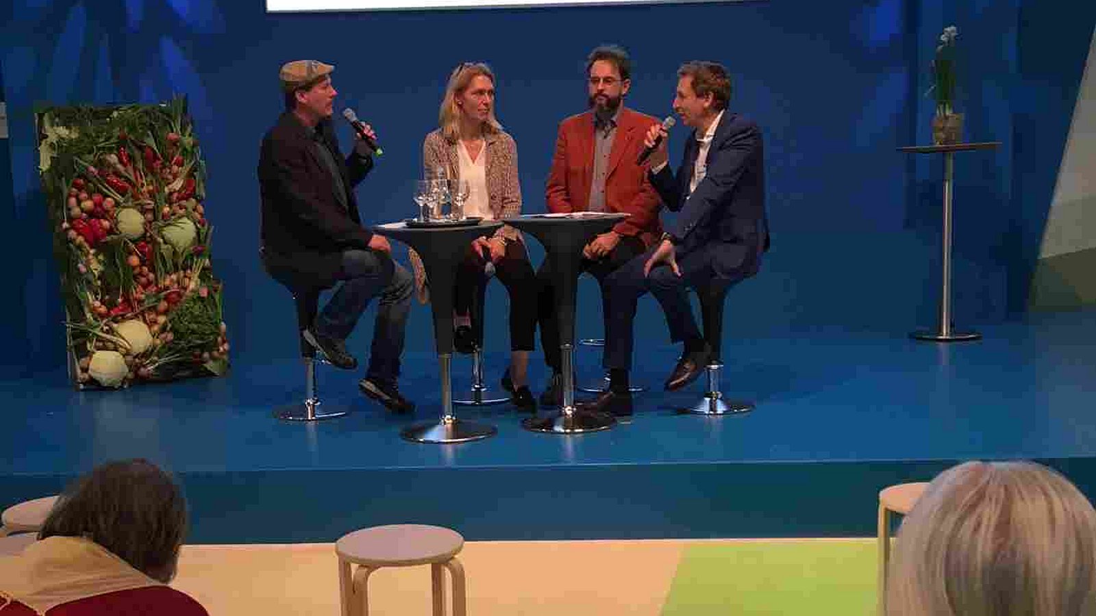 Dr. Karsten Schulz (ejl), Micha Schradi (ejl Württemberg), Dr. Anke Oepping (NQZ) auf der IGW 2018