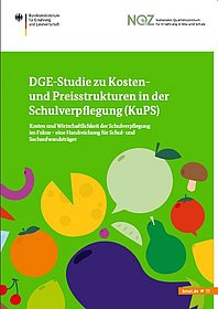 Titelblatt der Handreichung mit Titel und Zeichnungen von Gemüse