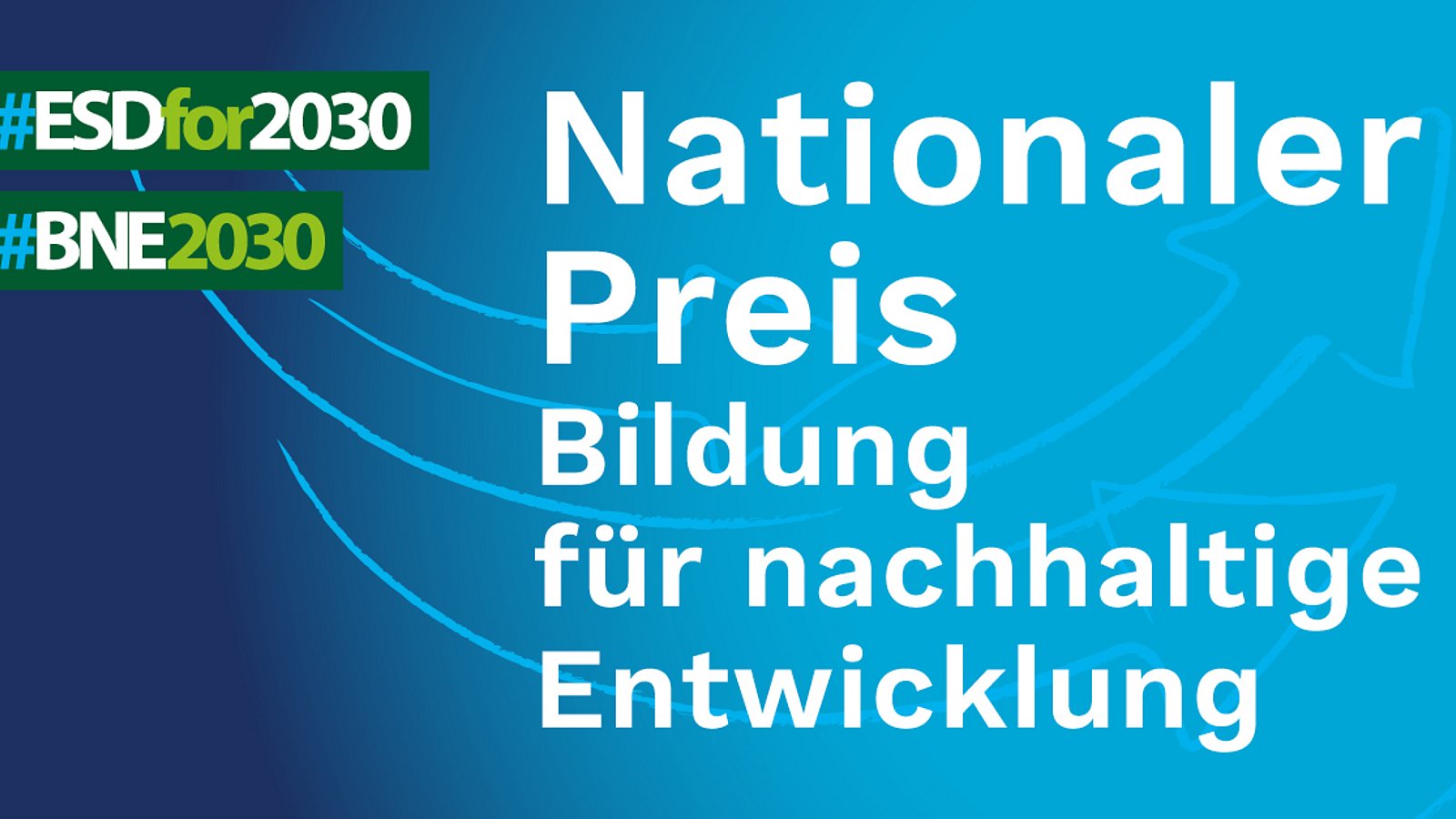 Logo des Nationalen Preises Bildung für nachhaltige Entwicklung