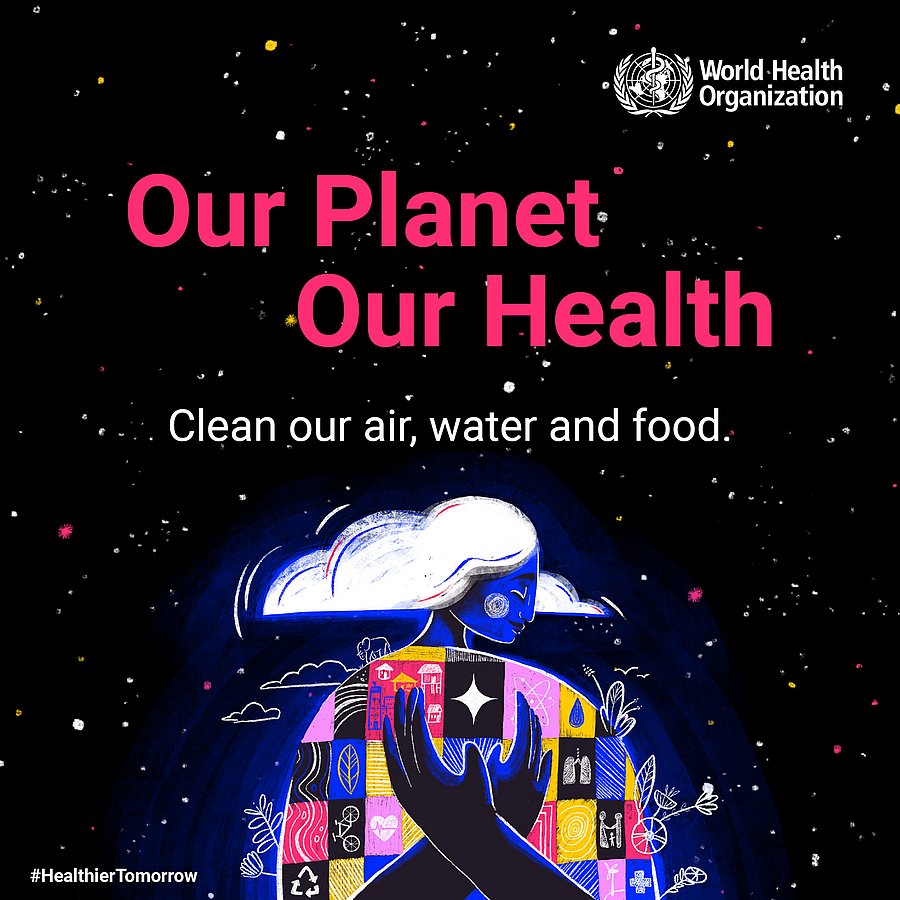 Logo der WHO zum Weltgesundheitstag am 7. April 2022