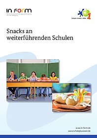 Coverbild Broschüre Snacking an weiterführenden Schulen der DGE